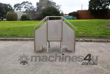 Stainless Steel Crossover Ladder Stairs Safety Bridge - 3 steps