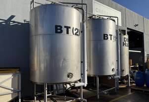 Tanks SS Jacketed 2.2m dia x 4m high 7,000Ltrs