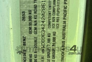 2018 Mercedes Benz Actros 2653 Prime Mover