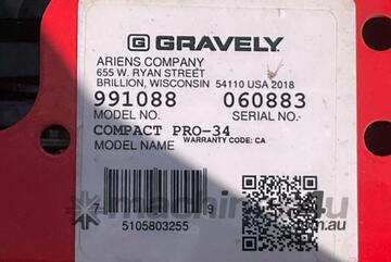 2018 Gravely Compact Pro 34 Zero Turn Ride On Mower