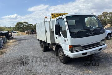 2006 Isuzu NPR200 Short Garbage Body with Side Bin Lifter