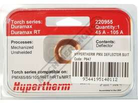 Hypertherm 45-105A Deflector 220955 Suits Mechanized Powermax 45XP/65/85/105 (Pack of 1) - picture1' - Click to enlarge