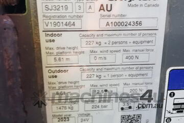 2022 Skyjack SJ3219 19ft Electric Scissor Lift