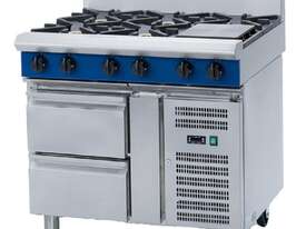 Blue Seal Evolution Series G518D-RB - 1200mm Gas Cooktop Refrigerated Base - picture1' - Click to enlarge