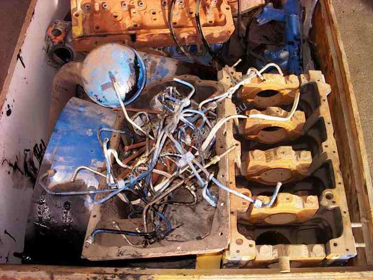 caption DISMANTLING PERKINS 1004 DIESEL ENGINES