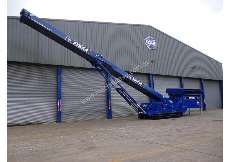 caption EDGE FTS65 Feeder Track Stacking Conveyor | High capacity tracked hopper feeder