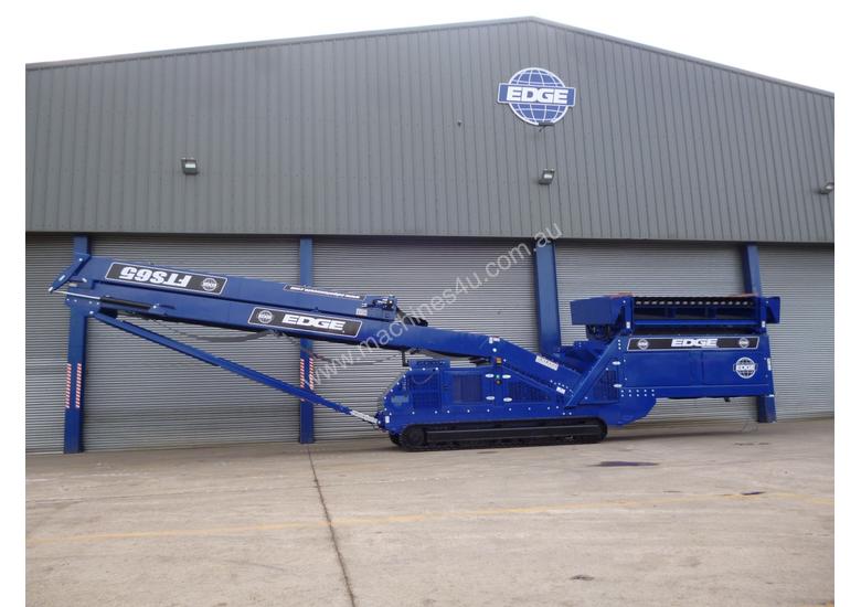 caption EDGE FTS65 Feeder Track Stacking Conveyor | High capacity tracked hopper feeder