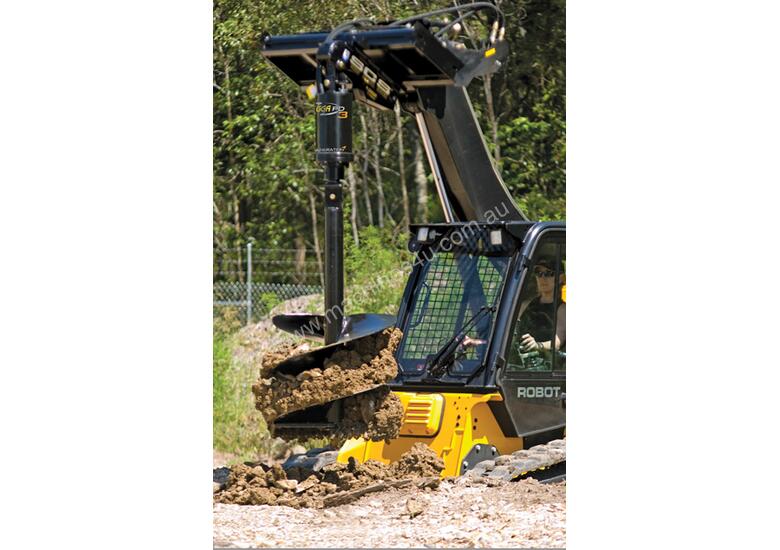 caption Digga Skid Steer Loader PD3 Auger Drive With Free Auger, Frame and Hoses