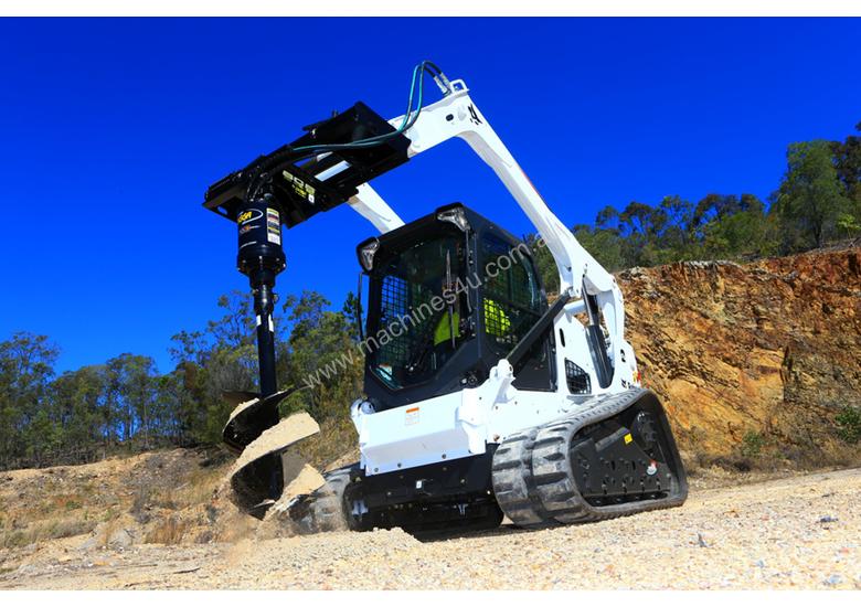 caption Digga Skid Steer Loader PD3 Auger Drive With Free Auger, Frame and Hoses