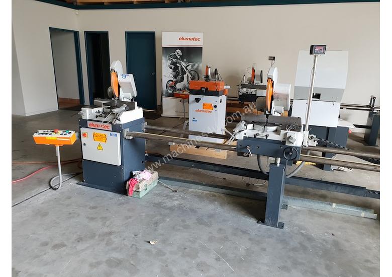 caption Used Elumatec DG79 Double Mitre Saw, 4.5M