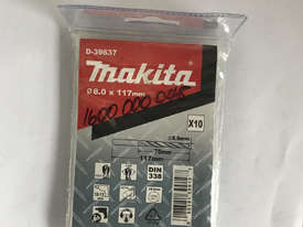 Drill Bits 8.0mmØ x 117mm HSS Makita Tools Jobber Pack of 10 - picture2' - Click to enlarge