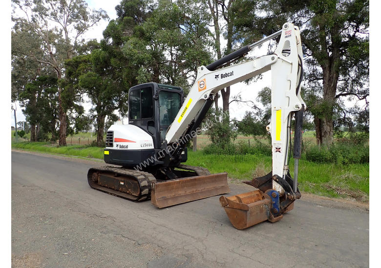 caption Bobcat E50 Tracked-Excav Excavator