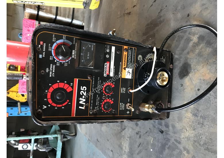 caption Lincoln LN25 Pro MIG Welder Remote Wire Feeder Suitcase Heavy Duty Industrial