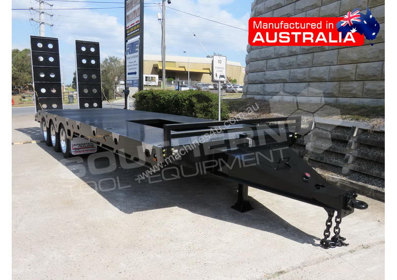 caption ELITE Tri Axle 28 Ton Tag Trailer Custom BLK ATTTAG