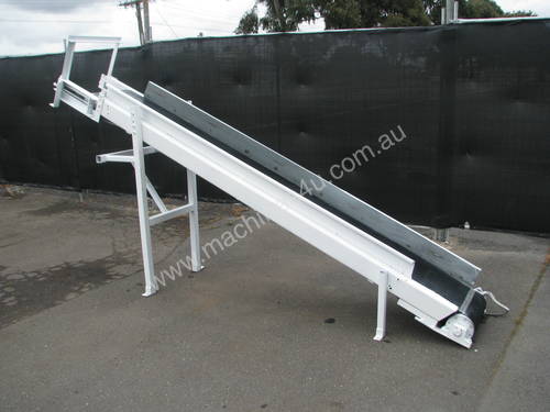 Incline Motorised Belt Conveyor - 2.85m long