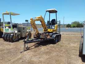 Mini Excavator on trailer - picture0' - Click to enlarge