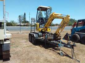 Mini Excavator on trailer - picture0' - Click to enlarge