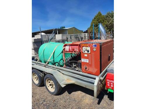 Spitwater Hot Water Pressure Cleaner on Trailer