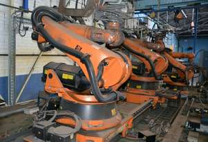 2x Kuka Robot KR240-2 turntable track mounted 10 axis Controller teach pendant