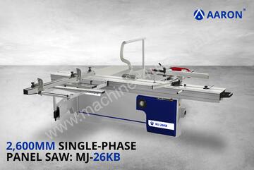 Aaron Heavy-Duty 2600 mm Single Phase Sliding Table Saw | 5HP, 3.75kW Panel Saw | MJ-26KB