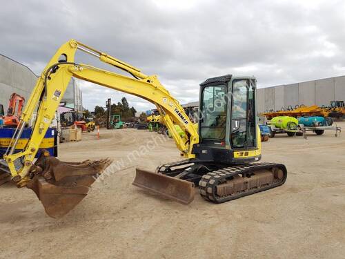 YANMAR VIO55-5 EXCAVATOR WITH A/C CAB, 3 BUCKETS IN TIDY CONDITION