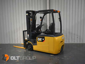 CAT EP18TCB 3 Wheel Electric Forklift 4700mm Container Mast 2018 345 Hours - picture0' - Click to enlarge
