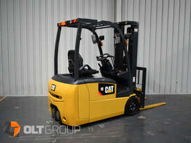 CAT EP18TCB 3 Wheel Electric Forklift 4700mm Container Mast 2018 345 Hours - picture1' - Click to enlarge