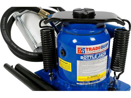 Tradequip BJ20TAS 20,000kg Squat Bottle Jack- Air Hydraulic