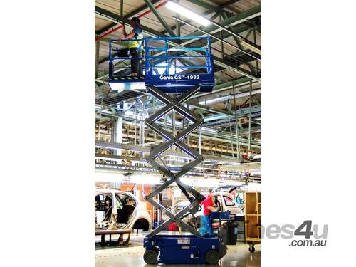 caption New Genie GS1932 Electric Scissor Lift