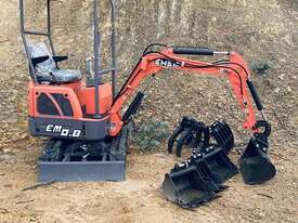 Mini Excavator EM0.8 with swing boom & Trailer Package + FREE attachments. - picture0' - Click to enlarge