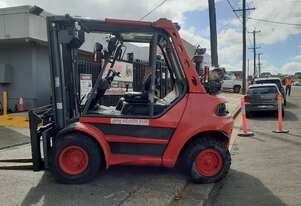 ACTIVE FORKLIFTS - Linde 8 ton Forklift for sale-2010 model 3215mm mast dual wheel side shift fork p