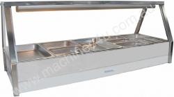 Hot Foodbar -Roband E25 Double Row Straight Glass 