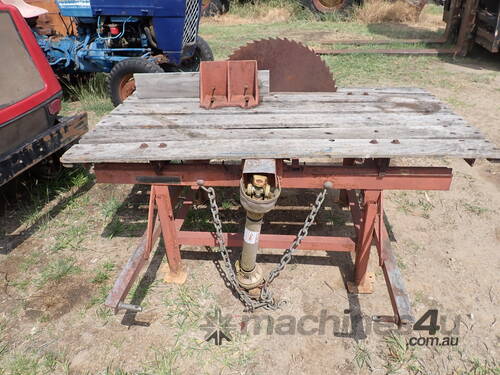 3 Point linkage PTO drive saw bench