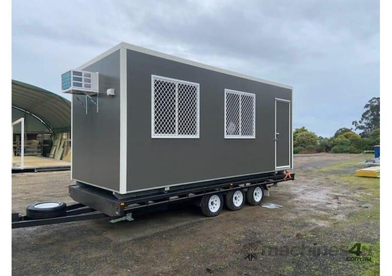 caption Auzbilt Trailer Mounted Lunch Room Portable Accommodation: 6m x 2.4m, For Sale