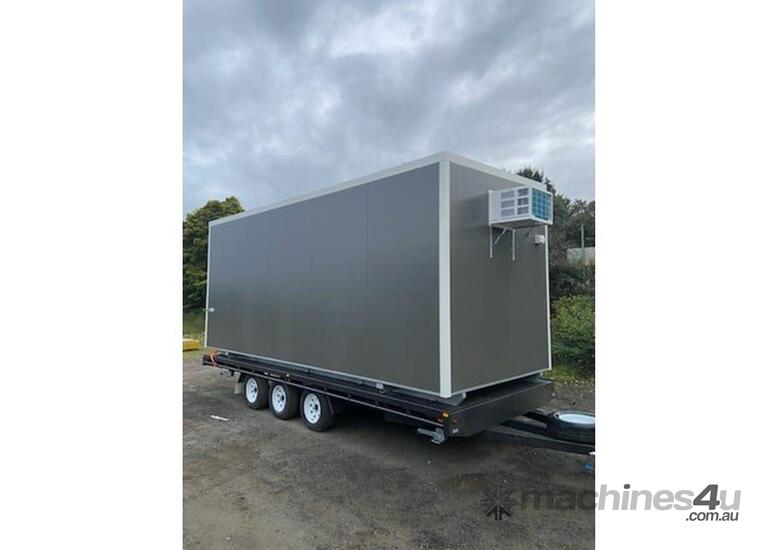 caption Auzbilt Trailer Mounted Lunch Room Portable Accommodation: 6m x 2.4m, For Sale