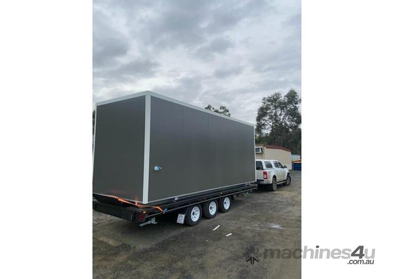 caption Auzbilt Trailer Mounted Lunch Room Portable Accommodation: 6m x 2.4m, For Sale