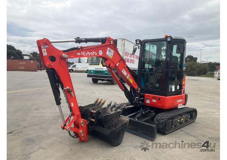 caption 2024 Kubota U35-4 Excavator (Rubber Tracked)