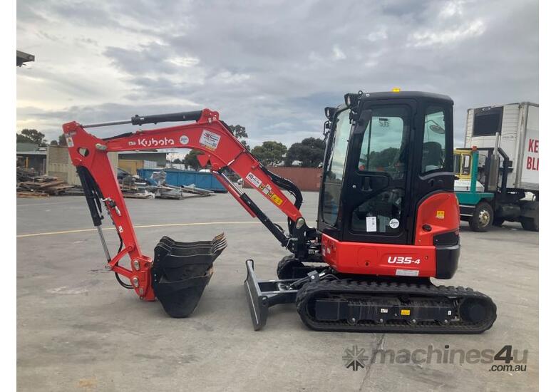 caption 2024 Kubota U35-4 Excavator (Rubber Tracked)