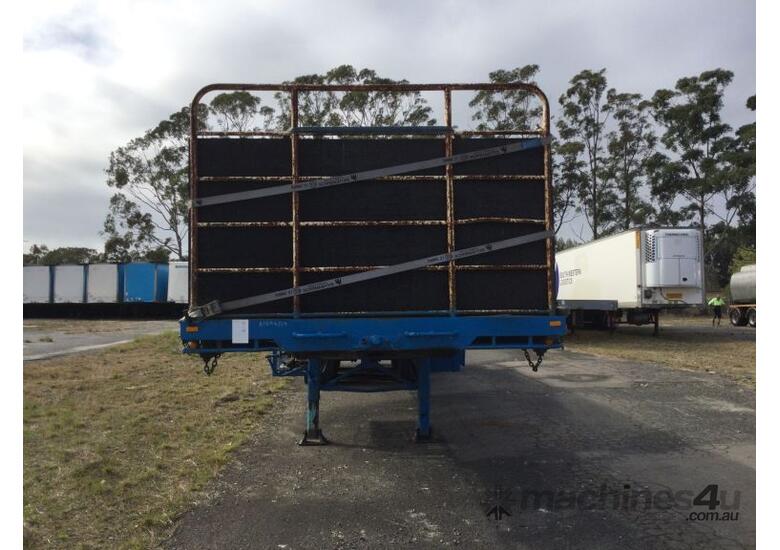 caption 1994 Haulmark 3ST37 Tri Axle Flat Top Trailer