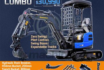 TRIDENT 2025   MODEL 1.8T EXCAVATOR COMBO DEAL