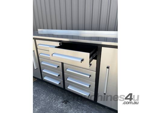 Unused 7ft 10 Drawer Work Bench