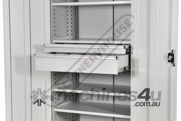 Industrial Storage Cupboard SC-2000 1100 x 653 x 2000mm 150kg Shelf Load Capacity & 75kg Drawer Capa