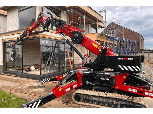 Electric Hoeflon C30e - 9T Spider Crane | 3T Pick & Carry | 21m Outreach | Hydraulic Fly-jib & Winch - Hire