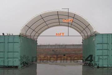 20ft x 20ft Container Shelter - No End Wall