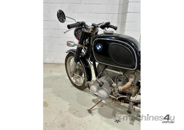 caption 1971 Black BMW Solo R60 Motorcycle - not registered