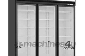 Thermaster Black Upright Three Glass Door Fridge Lg 1563D