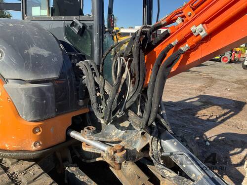 caption Hitachi ZX65USB-5A Excavator (Rubber Tracked)