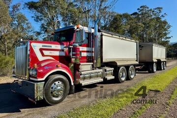 2009 Kenworth T908 tipper and Borcat dog trailer, Cummins ISX 600HP