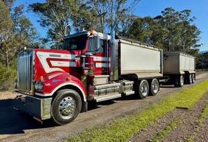 2009 Kenworth T908 tipper and Borcat dog trailer, Cummins ISX 600HP