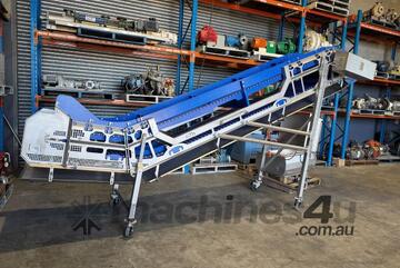 Incline Belt Conveyor, 730mm W x 4780mm L x 2200mm H